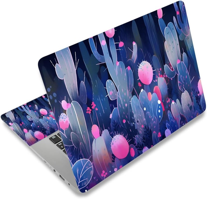 Laptop Stickers Decal,12 13 14 15 15.6 inches Netbook Laptop Skin Sticker Reusable Protector Cover Case for Toshiba Hp Samsung Dell Apple Acer Leonovo Sony Asus Laptop Notebook (Cactus)